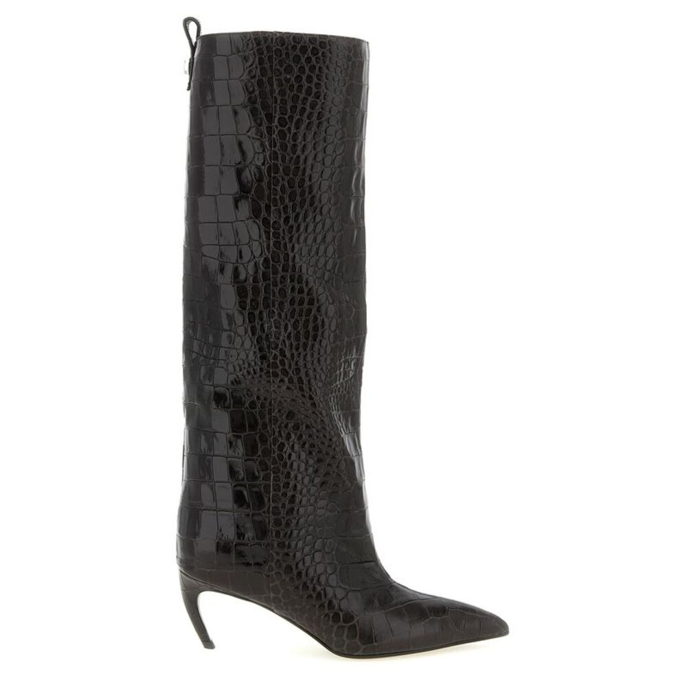 The Attico Brown Bovine Leather Over The Women's Knee